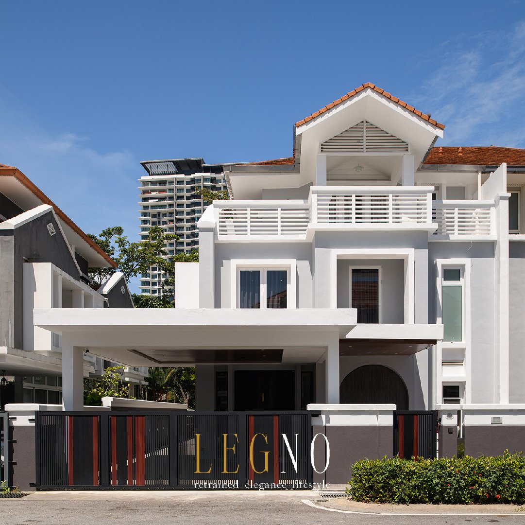 Sleek interior design featuring optimized space in a renovated Penang semi-detached home.